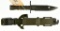 Lot #278 - Lan-Cay M9 Bayonet for M16 Rifle with scabbard 7.25