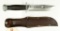 Lot #341 - Original U.S. WWII RH Pal 36 Fighting Knife with Leather Scabbard