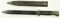 Lot #346 - German 98 Mauser Bayonet with Scabbard. Marked 42 cof. SN# 9140G. SN #'s Match on Ba