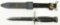 Lot #347 - US M7 Bayonet with M10 Scabbard. Damage to tip and Blade of Bayonet. 6.5