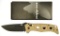 Lot #37 - Benchmade 275BKSN Adamas Knife in Box - Slade Edge:  Plain, Blade Finish/Color:  Coat