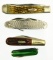 Lot #471 - Lot of (4) Pocket Knives to Include:  Case, War Eagle Blades, Victorinox Swiss Army,