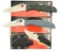 Lot #494 - Lot of (3) Spyderco Knives to include:  C10PGRE C10FPBLE, FB35PBK