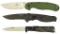 Lot #514 - Lot of (3) Knives to include:  (1) Ontario Knife Co. Model 1 AUS-8, (1) SOG Flash II