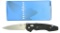 Lot #520 - Benchmade 477 Osborne LG Emissary AXA, S30V AL knife. Blue Class in box. Osborne Des