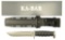 Lot #54 - KA-BAR 02-1221 Knife. In Box. Black Kraton G Handle, hard plastic sheath, 0.165