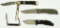 Lot #559 - Lot of (4) Knives to include:  (1) Boker Solingen Germany Tree Brand Classic Wood 25
