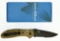 Lot #572 - Benchmade 551SBKSN Griptilian Knife. Blue Class in Box. Features Ambidextrous Thumb-