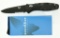 Lot #590 - Benchmade 580SBK Barrage Knife. Blue Class in Box. Designer:  Osborne Mechanism:  AX