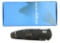 Lot #591 - Benchmade 580BK Barrage Knife. Blue Class in Box. Designer:  Osborne. Features Ambid