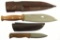 Lot #667 - Lot of (2) Condor Knives to include:  Matt Graham Primitive Bush Knife in leather sh