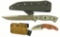 Lot #689 - Two Tops Fixed Blade Knives. TOPS Knives Hazen Legion 6.0 Fixed 6.7