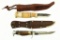 Lot #696 - Two fixed blade knives. J. Marttini Finland Puuko Lynx 1928-'98 70 Yr. Anniv. Fixed