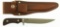 Lot #698 - Knives of Alaska Boar Hunter 0261-FG Desert ironwood Handle Fixed Blade knife. Categ