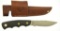 Lot #700 - Knives of Alaska 00345FG Alpha Wolf Suregrip Fixed Blade Knife, Blade Length:  3.75