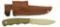 Lot #711 - Knives of Alaska Alpha Wolf S30V OD G-10 Hunting Knife 00349FG. Blade Length:  3.75