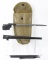  Lot #773 - 1943 MK7 No.4 Spike Bayonet with sheath and WWII Rifle cleaning kit with 4pc cleani