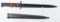  Lot #774 - German Npeay3eke No.44 15” WWII bayonet with scabbard both Bayonet and Scabbard hav