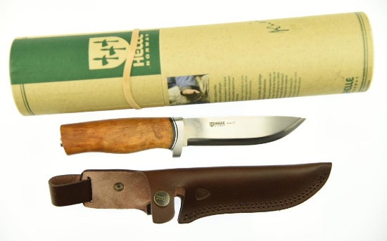 Lot #11 - Helle GT NR 36 knife in Tube. Name:  Helle GT, Weight:  150 g, Blade material:  Tripl