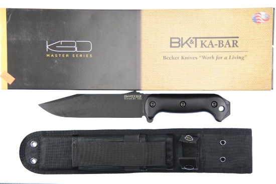 Lot #19 - Ka-Bar Becker BK7 Combat Utility Fixed blade knife with Box. Weight:  0.85 lb, Blade