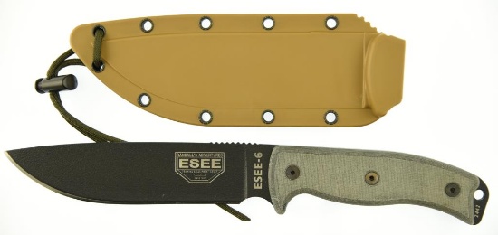 Lot #47 - ESEE Knives 6P - Specifications-Overall Length: 11.75 inches, Blade Length:  6.5 inch