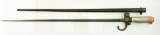Lot #107 - French M1886 Sword/Spike bayonet for use with the 8 mm. M1886 Lebel rifle. 20.50