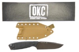 Lot #140 - Ontario Knife Company PN 1775 Cerberus knife. In box. Features:  Durable D2 tool ste