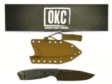 Lot #142 - Ontario Knife Company PN 1775 Cerberus knife. In box. Features:  Durable D2 tool ste