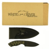 Lot #145 - White River Knives WRGTI3-G10 Fixed Blade knife in Box. Justin Gingrich GTI 3