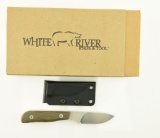 Lot #210 - White River Scout Knife in Box Specifications: Blade Length:  2.5
