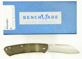 Lot #213 - Benchmade 319 Proper Knife. Blue Class in Box Designer:  Benchmade, Mechanism:  Slip