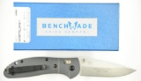 Lot #218 - Benchmade 551-1 Griptilian knife. Blue Class in Box. Designer:  Pardue, Mechanism: 