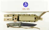 Lot #234 - Chris Reeve Neil Roberts Warrior Fixed Blade Knife in Box with P/W. Blade Material: 