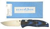 Lot #24 - Benchmade 665 APB Assisted-Opening Knife. Blue Class in Box. Blade:  154CM Drop Point