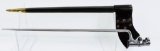 Lot #240 - Reproduction US Civil Way Style Bayonet. Made in India. With Black Leather Scabbard