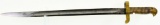 Lot #246 - US Civil War Brass Handled Sword/Bayonet for a Mdl 1841 Mississippi Rifle. 20