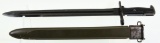 Lot #250 - Union Fork & Hoe M1942 production M1 Garand Bayonet with U.S Bomb marked Scabbard. D