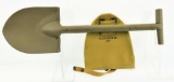 Lot #251 - US M-1910 T-Handle Entrenching Tool/Shovel with Cover Marked Miller Hermer Inc. Date