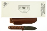 Lot #256 - ESEE Camp-Lore PR4 Knife in Box, Overall Length: 8.90”, Blade Overall Length:  4.19”