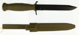 Lot #277 - Feldmesser 78 Bayonet-knife (OD Geen) for use with Steyr AUG 5.56 mm NATO assault ri