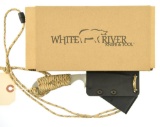 Lot #289 - White River M1 Backpacker Knife In Box Specifications:  Blade Length:  3”, Overall L