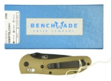 Lot #306 - Benchmade 551SBKSN Griptilian knife. Blue Class in Box. Designer:  Pardue Mechanism: