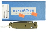 Lot #312 - Benchmade 535GRY-1 Bugout knife. Blue Class in Box. Designer:  Benchmade, Mechanism: