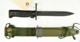 Lot #334 - U.S. Imperial M6 Bayonet with U.S. M8A1 Scabbard marked T.W.B. 6.625
