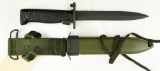 Lot #348 - U.S. Imperial M5A1 Bayonet with U.S. M8A1 Scabbard marked WP 6.625