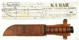 Lot #420 - KA-BAR 1219C2 USMC Fighting Knife. In Box. Specifications:  Weight:  0.68 lbs Blade