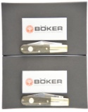 Lot #428 - Lot of (2) Boker Classic folding Knives 100600 in box - Blade steel 440C, Blade coat