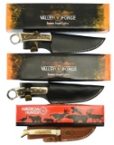 Lot #434 - Lot of (3) Knives to include:  (1) American Hunter AH-616, (2) Valley Forge VF-527