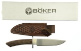 Lot #451 - Boker Esculta Ebony Knife in Box - Type:  Fixed Blade, Total Length:  11.5, Blade le