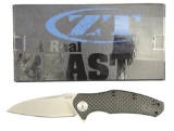 Lot #460 - Zero Tolerance 0770CF Assisted Flipper Folding Knife w/Box. Blade Length:  3.25 in.,